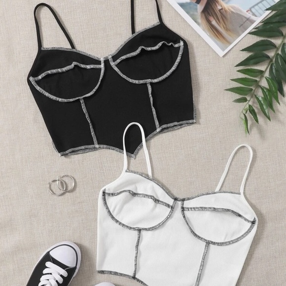 SHEIN Tops - NWOT Bundle of Cropped Tanks